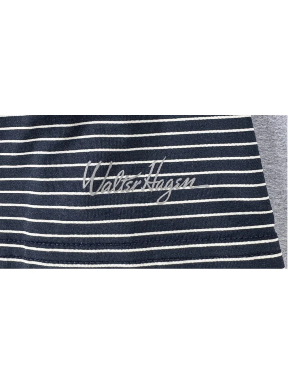 Walter Hagan Mens Navy Striped Polo Size Medium New With Tags Original Price $55